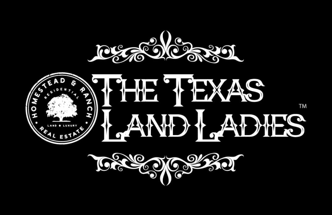 The Texas Land Ladies™ logo, with the Homestead & Ranch Real Estate seal